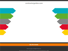 Tablet Screenshot of contractorguides.com